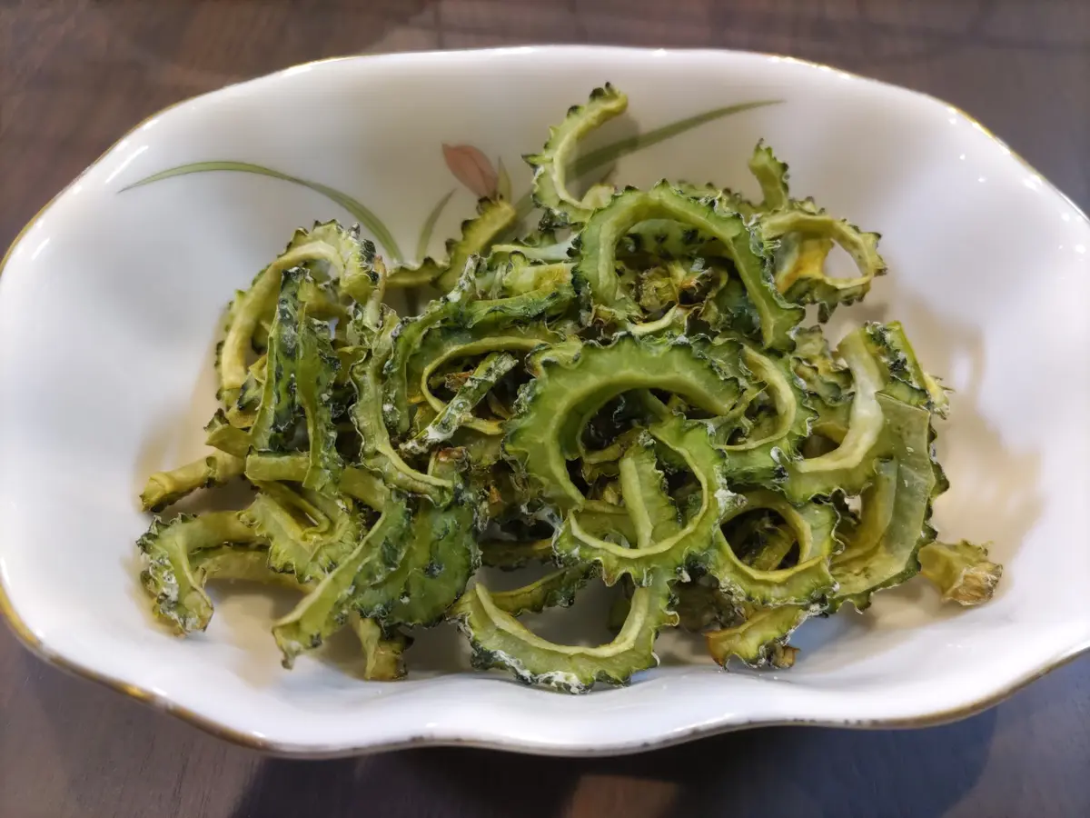 ゴーヤチップス 大量のゴーヤでゴーヤチップス 園芸日記byヤコブの爺