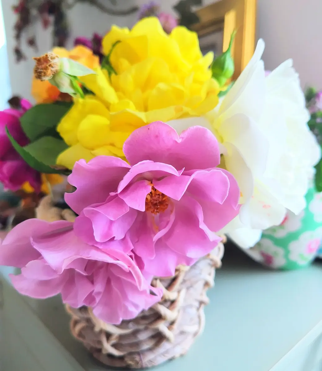 ☆かすみ草 バラ チューリップ 毛花 生け花ストーリー マジック