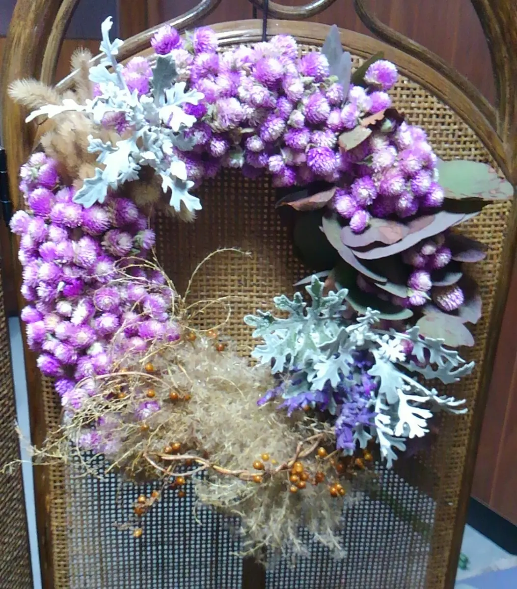 ナチュラルリース〜ススキ