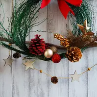 2020・12月コキアのクリスマスリース「玄関ポーチ」のアルバム